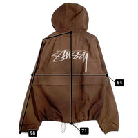 STUSSY ステューシー 22AW Wave Dye Beach Shel Jacket ウェーブダイ ビーチシェル ナイロンジャケット ブラウン 115647 Size L 福生店