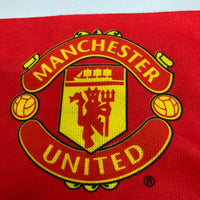 MANCHESTER UNITED マンチェスターユナイテッド David Beckham デイビッド ベッカム プリントスカーフ MADE IN UK レッド 瑞穂店