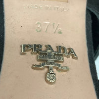 PRADA プラダ 花柄金具 グラディエーターサンダル ブラック size37・1/2 瑞穂店