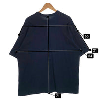Nautica ノーティカ ダブルフェイス Tシャツ グレー ネイビー TOO BIG Size XXL 相当 福生店