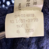 CHAPS RALPH LAUREN チャップスラルフローレン ジップアップ カウチンセーター ネイビー sizeL 瑞穂店