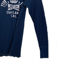 FREEWHEELERS フリーホイーラーズ Power Wear MOTOR PSYCLONE クルーネックサーマルカットソー ネイビー Size M 福生店