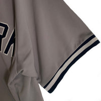 90's majestic マジェスティック Newyork Yankees ニューヨーク ヤンキース 半袖 ベースボールシャツ グレー Size XL 福生店