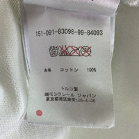MONCLER モンクレール 半袖ポロシャツ ロゴ刺繍 鹿の子 バイカラー ホワイト sizeS 瑞穂店