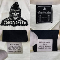 CORE FIGHTER コアファイター プリント 半袖ポロシャツ ホワイト Size M 福生店