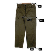 オーストラリア軍 ミリタリー ファティーグパンツ カーゴ カーキ コットン ポリエステル Size 96u.100 福生店