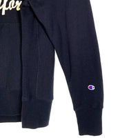 Champion チャンピオン リバースウィーブ プルオーバースウェットパーカー 単色タグ復刻 カレッジワッペン ブラック C3-W112 Size L 福生店