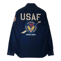 AVIREX アヴィレックス 6175148 USAF 70th ANNIVERSARY ミリタリーシャツ ネイビー sizeL 瑞穂店