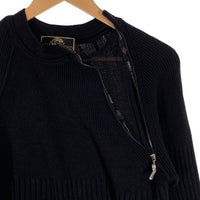 GIANFRANCO FERRE GOLF ジャンフランコフェレ ゴルフ ウール アクリル リブニットセーター ブラック Size L 福生店