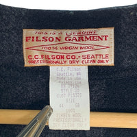 FILSON GARMENT フィルソン マッキーノウールベスト チェック ブラック グレー FSV1020W Size 44 福生店