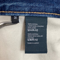 CELINE セリーヌ W BF 007 N726 365M 07DU ボタンフライ ストレートデニムパンツ ジーンズ インディゴ USED加工 Size 31 瑞穂店