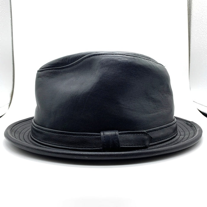 Schott ショット ラムスキン レザーハット ブラック 311907 Size M