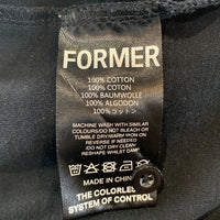FORMER フォーマー ロングスリーブ ポロシャツ ブラック Size L 福生店