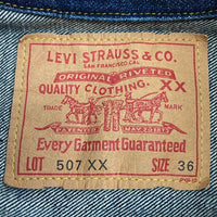 Levi's リーバイス 507XX 70502-0003 ボタン裏555 バレンシア工場 97年 2nd トラッカージャケット Gジャン インディゴ size36 瑞穂店