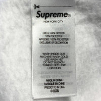 SUPREME シュプリーム 23AW Satin Applique Hooded Sweatshirt サテンアップリケ フーデッドスウェットシャツ パーカー アッシュグレー Size L 福生店