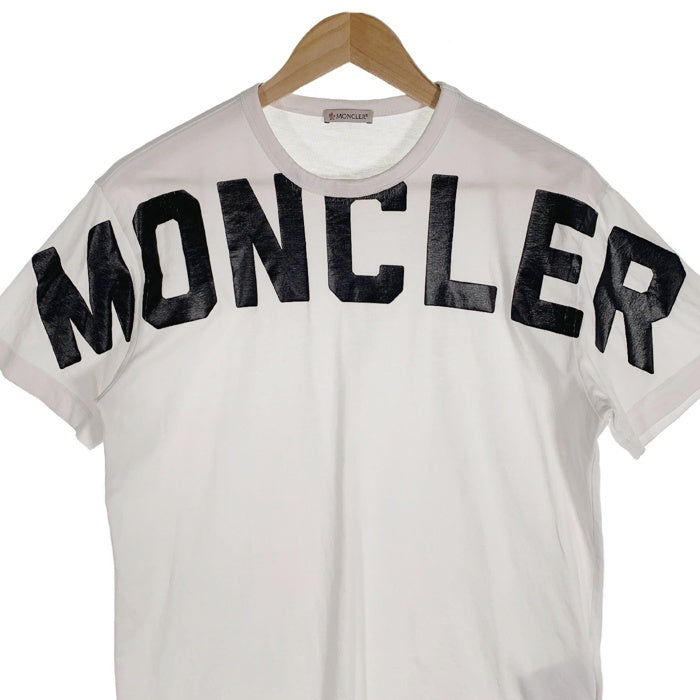 MONCLER モンクレール MAGLIA T-SHIRT ロゴプリント Tシャツ ホワイト F10918C70410 8390T Size S 福生店