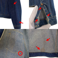60-70's BIG YANK ビッグヤンク デニムジャケット 3rdタイプ インディゴ スナップボタン Size XL 相当 福生店