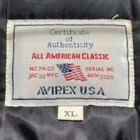 AVIREX アヴィレックス B-3 HOODIE ミリタリージャケット 中綿 ボア ポリエステル ブラウン 783-2252050 Size XL 瑞穂店