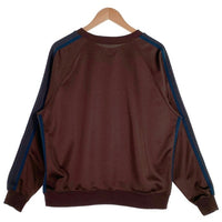 Needles ニードルズ KEBOZ別注 Track Crew Neck Shirt トラッククルーネックシャツ パピヨン刺繡 ブラウン ネイビー LQ476 Size M 福生店