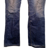 eye JYUNYA WATANABE MAN ジュンヤワタナベマン 25SS Levi's リーバイス ベルベルジン 607E デニム転写プリント ナイロンブーツカットパンツ インディゴ WO-P918 Size L 福生店