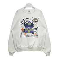 Gopher Sport USA製 ハロウィンプリント スウェットトレーナー ホワイト sizeL 瑞穂店