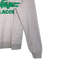 LACOSTE ラコステ ビッグロゴ プルオーバーパーカー フーディー フロッキープリント グレー SH2169 Size US L 福生店