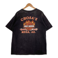 HARLEY-DAVIDSON ハーレーダビッドソン イーグル バーアンドシールド プリントTシャツ ブラック USA製 Size XL 福生店