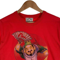 EVISU エヴィス 恵比寿様 プリント Tシャツ レッド Size 38 福生店