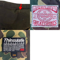 FREEWHEELERS フリーホイーラーズ 18FW GREAT LAKES FOREST SERVICE JACKET フォレストサービスジャケット オイルドクロス シンサレート オリーブ 1831018 Size 38 福生店