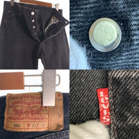 90's Levi's リーバイス 501 ボタン裏553 デニムパンツ ブラック 501-0660 USA製 Size W33 L34 福生店