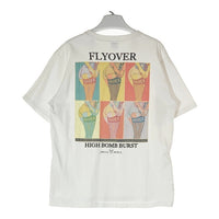 AVIREX アヴィレックス FLYOVER HIGH BOMB BURST バックプリント Tシャツ ホワイト sizeL 瑞穂店