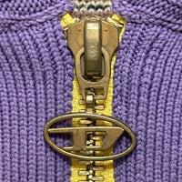 DIESEL ディーゼル K-AMILLUS ハーフジップ デザートカモ ニットセーター ベージュxブラウン Size M 瑞穂店