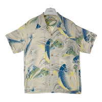 SUN SURF サンサーフ レーヨン アロハシャツ グレー sizeM 瑞穂店
