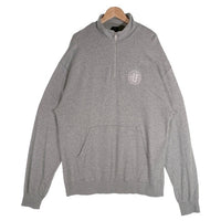 HUF ハフ コットン ハーフジップ スウェット グレー Size L 福生店