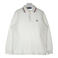 FRED PERRY フレッドペリー 長袖ポロシャツ ホワイト sizeL 瑞穂店
