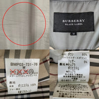 BURBERRY BLACK LABEL バーバリー ブラックレーベル ダウンジャケット ファー グレー BMP03-731-76 Size M 福生店