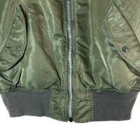 ALPHA INDUSTRIES アルファインダストリーズ USA製 MA-1 グラウンドクルー オリーブ sizeM 瑞穂店