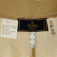 FENDI フェンディ レーヨン×ナイロン パンツ ヴィンテージ ベージュ size42 瑞穂店
