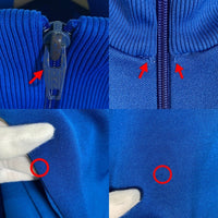 80's adidas アディダス トラックジャケット ブルー ジャージ デサント Size 6 福生店