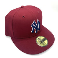 NEW ERA ニューエラ THE CAP ザ キャップ 別注 59FIFTY Chain Stitch SSNL New York Yankees ニューヨーク ヤンキース ベースボールキャップ 刺繡ロゴ レッド Size 7 5/8 (60.6cm) 福生店