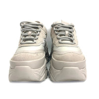JEANASIS ジーナシス ランダムアウトソールスニーカー グレー sizeM(23.0〜23.5) 瑞穂店