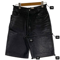 JOHNBULL ジョンブル レザーショートパンツ ハーフ ブラック 牛革 Size w74cm 福生店