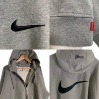 SUPREME シュプリーム 25SS NIKE ナイキ Zip Up Hooded Sweatshirt ジップアップ スウェットパーカー グレー HF9633-063 Size M 福生店