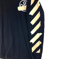 OFF-WHITE オフホワイト 20SS TAPE ARROW プリント ロングTシャツ ブラック sizeL 瑞穂店