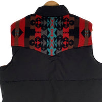Indian Motorcycle インディアンモーターサイクル N/C DOWN VEST WOOLEN YORK & POCKET ダウンベスト ブラック ヨーク ポケット ウール IM11616 Size 40 福生店