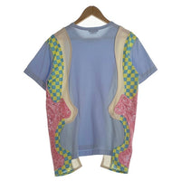 COMME des GARCONS HOMME PLUS コムデギャルソンオムプリュス 18SS 異素材 切替カットソー Tシャツ ブルー PA-T019 AD2017 Size M 福生店