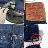 80's LEVI'S リーバイス 701XX BIG E 復刻 バックルバック テーパードデニムパンツ インディゴ 紙パッチ 日本製 89年 Size 34×33 福生店