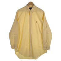 Ralph Lauren ラルフローレン YARMOUTH ボタンダウンシャツ コットンオックスフォード イエロー Size 16 1/2 福生店