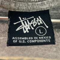 STUSSY ステューシー ラスタ トムトム プリント Tシャツ グレー sizeL 瑞穂店