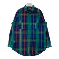 POLO COUNTRY RALPH LAUREN ポロカントリー ラルフローレン 両ポケット タータンチェック 長袖シャツ グリーン sizeL 瑞穂店